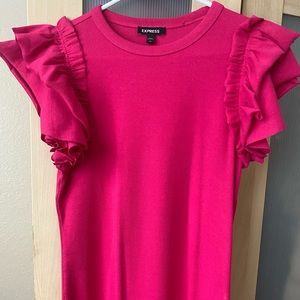 NWT Express ruffle bodycon dress